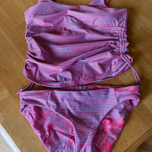 Two piece reversable Prana Bathing suit size 6/8